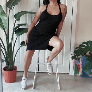 Black Stretchy BCBG spaghetti strap dress